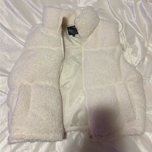 Cozy White Puffer Vest